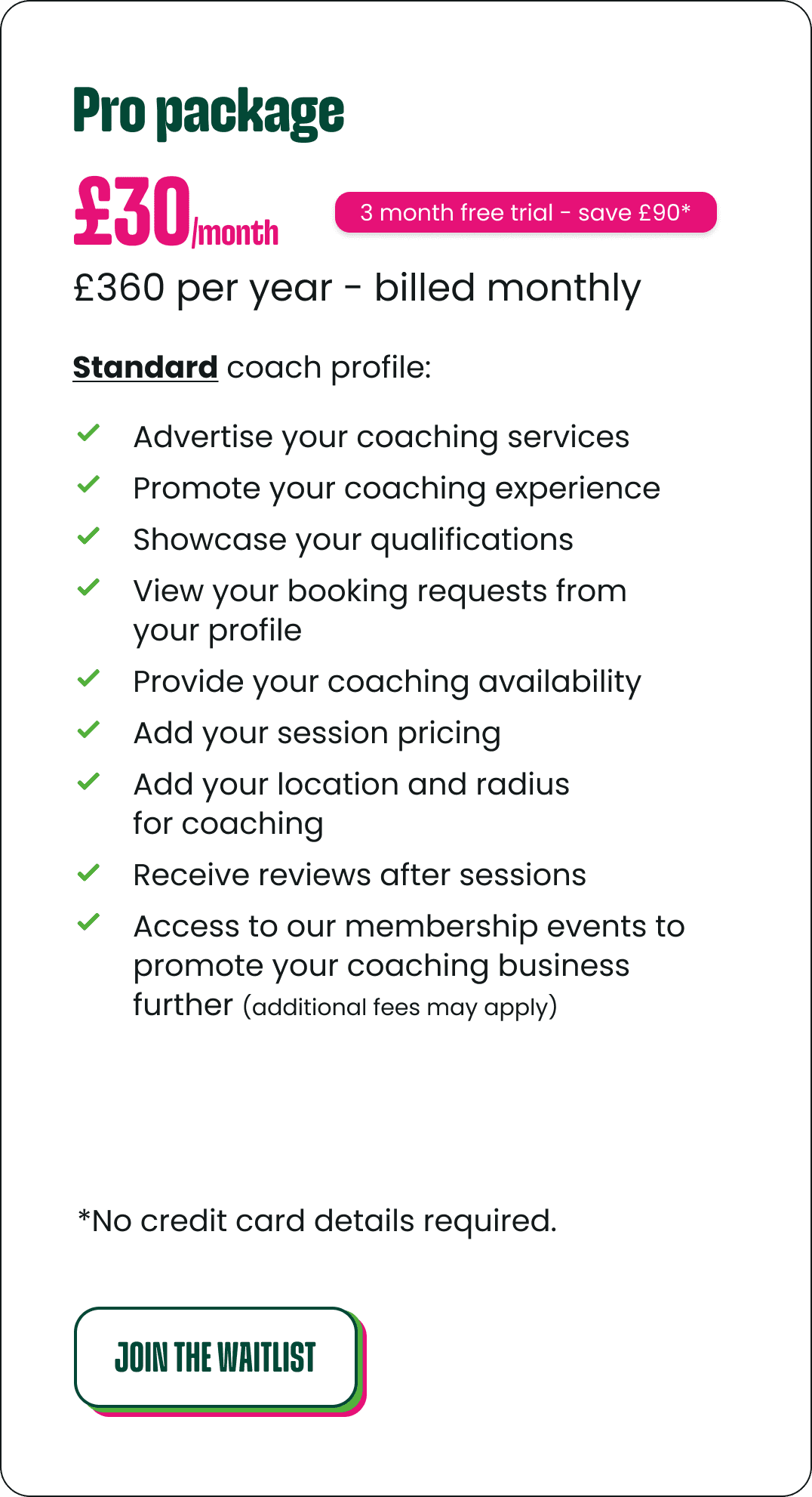 3 month pro plan